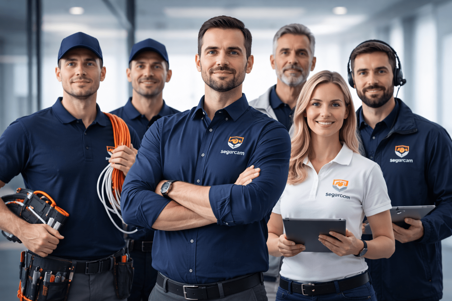 Equipo profesional de Segurcam Seguridad especializado en sistemas de seguridad en Cáceres